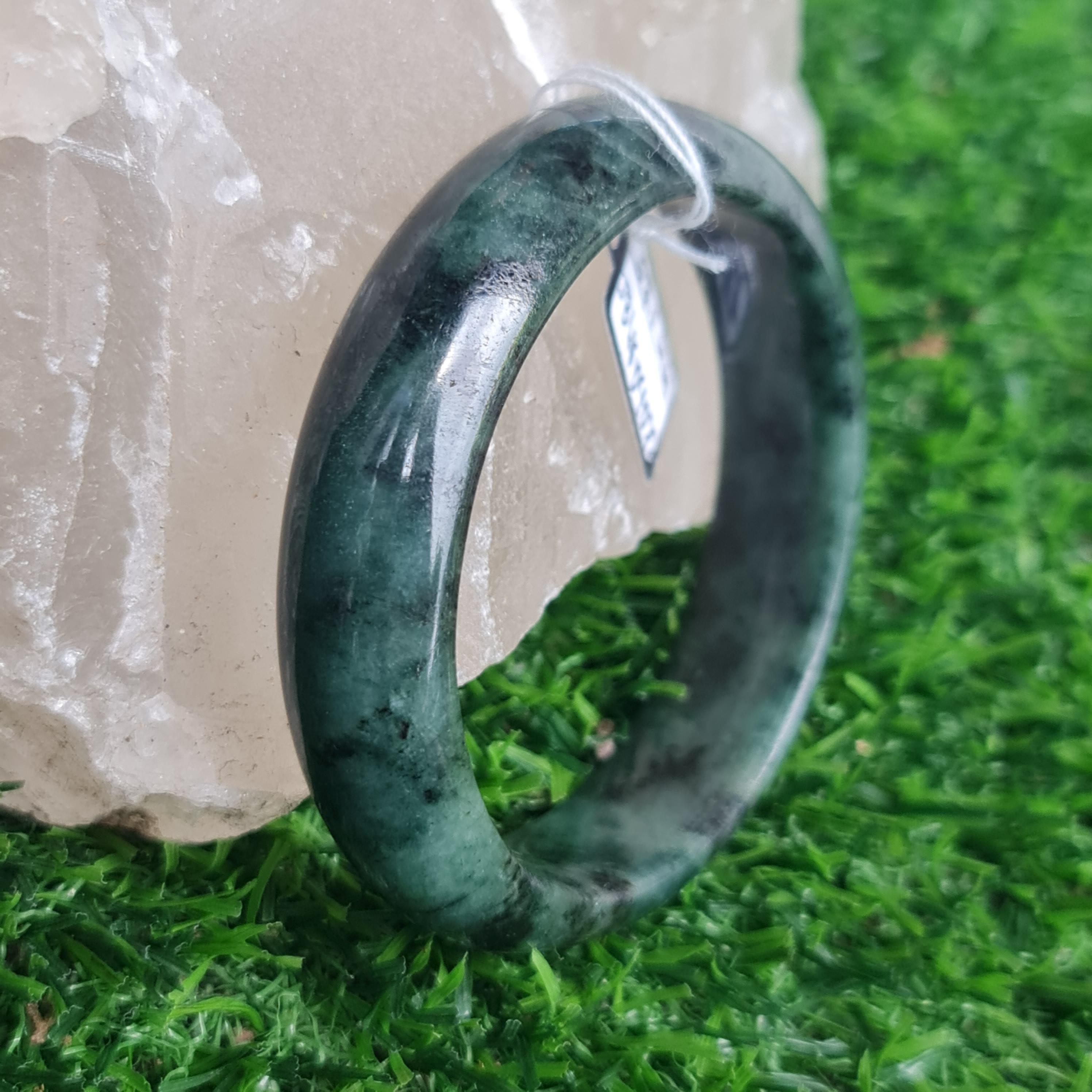 JB6804077 หยก พม่า แท้ Jade กำไลหยก 57.1 มม. (Jadeite bracelet) พม่า (Myanmar)