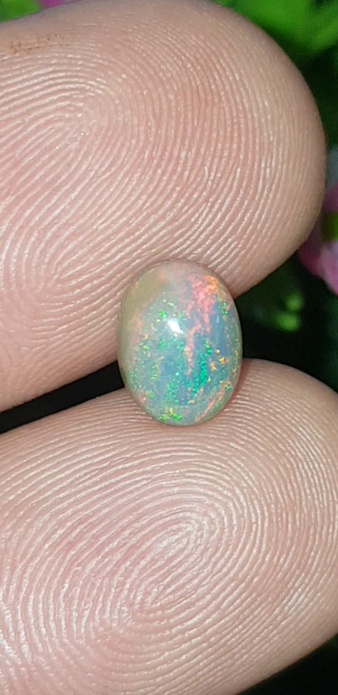 พลอย โอปอล Opal 1.24 กะรัต (Cts.) พลอยแท้ อัญมณีมงคลประจําวันเกิด เครื่องประดับพลอย