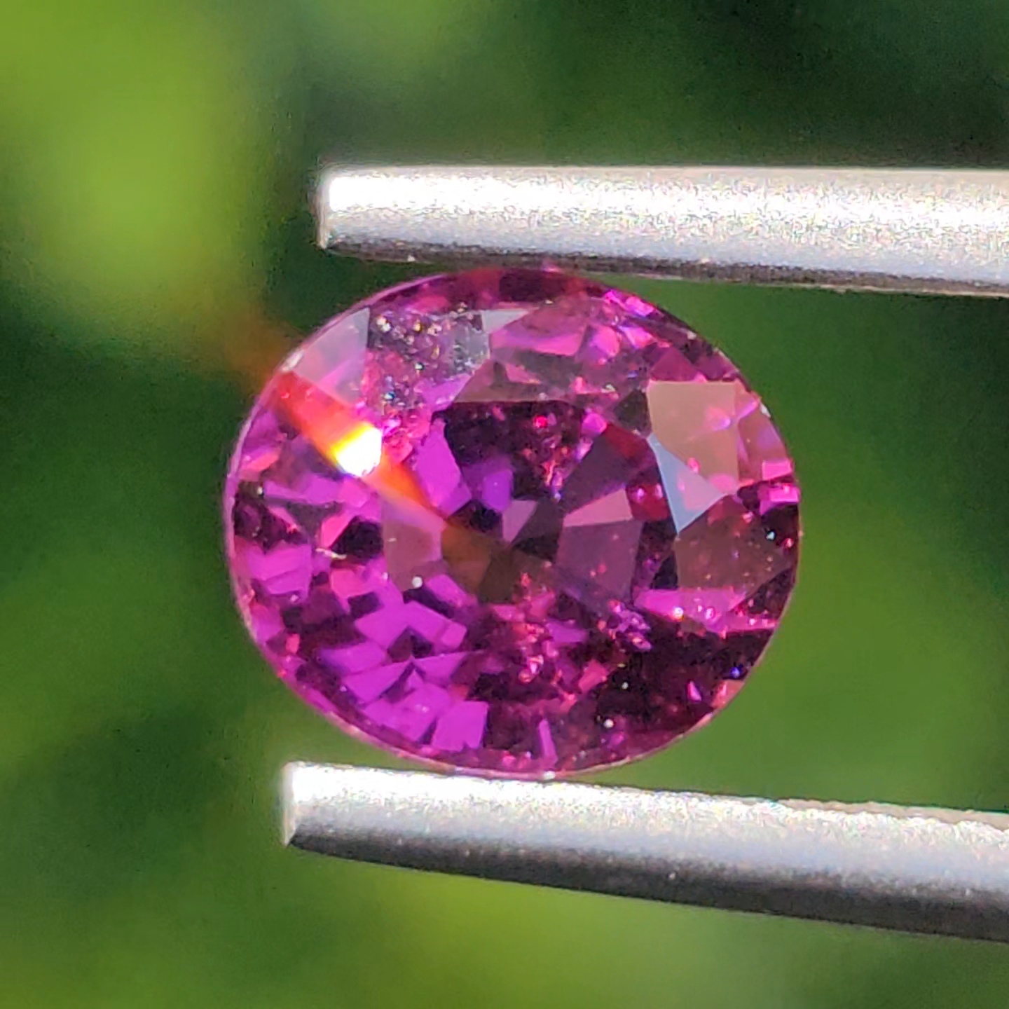 พลอย อุมบาไลต์ การ์เน็ต Umbalite Garnet 1.07กะรัต (Cts.) ดิบ Unheated ลอยแท้ อัญมณีมงคลประจําวันเกิด เครื่องประดับพลอย