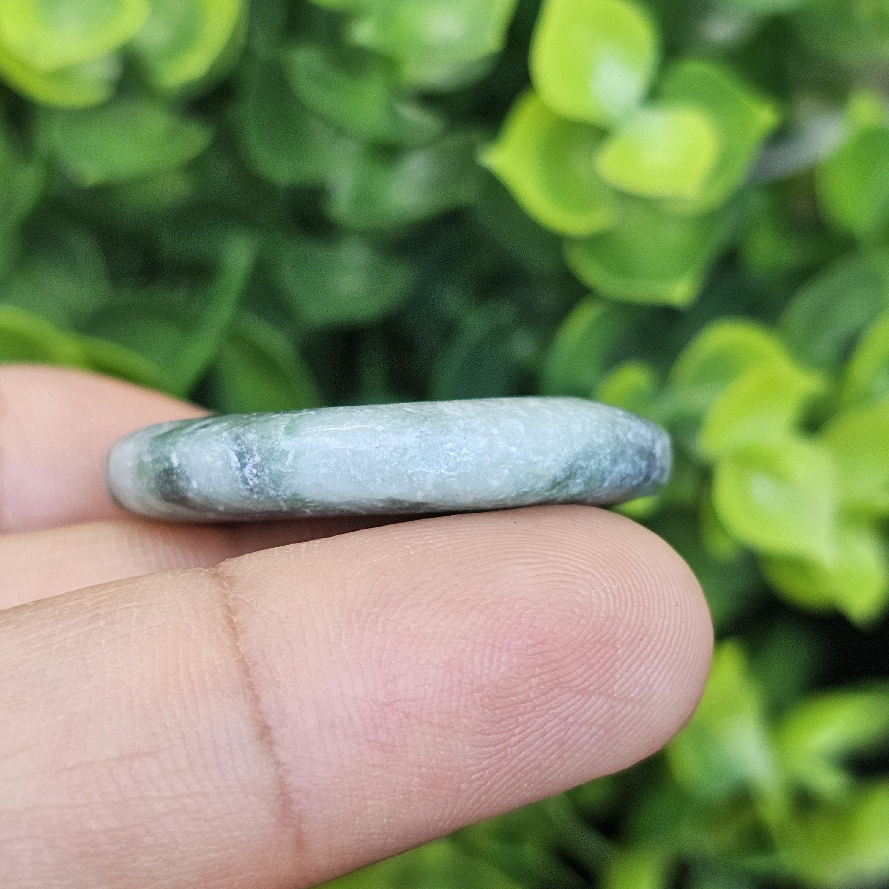 หยก พม่า แท้ Jade จี้โดนัทหยก (Bi-dise jadeite) พม่า (Myanmar) 57.20 กะรัต (Cts.)