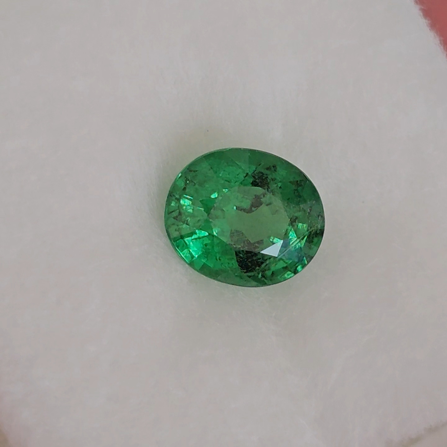 พลอย ซาโวไรท์ Tsavorite Garnet 1.06 กะรัต (Cts.) ดิบ Unheated พร้อมใบเซอร์ อัญมณีมงคลประจําวันเกิด เครื่องประดับพลอย