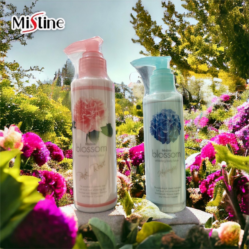 1 PV. โลชั่นนำ้หอม mistine blossom whitening body lotion มิสทีน บลอสซั่ม ไวท์เทนนิ่ง ขนาด 140 มล.