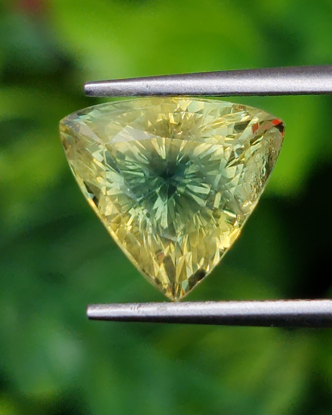 พลอย แซฟไฟร์ 2 สี Bi-Color Sapphire 5.19 กะรัต (Cts.) พลอยแท้ อัญมณีมงคลประจําวันเกิด เครื่องประดับพลอย