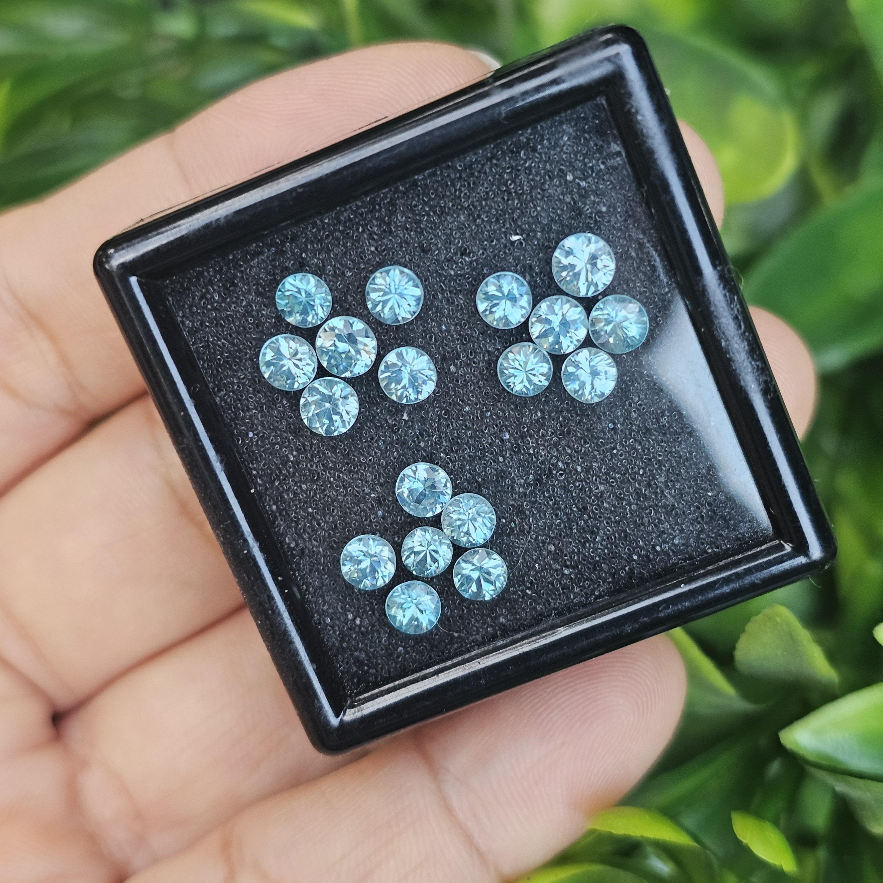 พลอย เพทาย Natural Zircon 7.18 กะรัต (Cts.) 9 เม็ด (18Pcs.) พลอยแท้อัญมณีมงคล ประจําวันเกิด เครื่องประดับพลอย