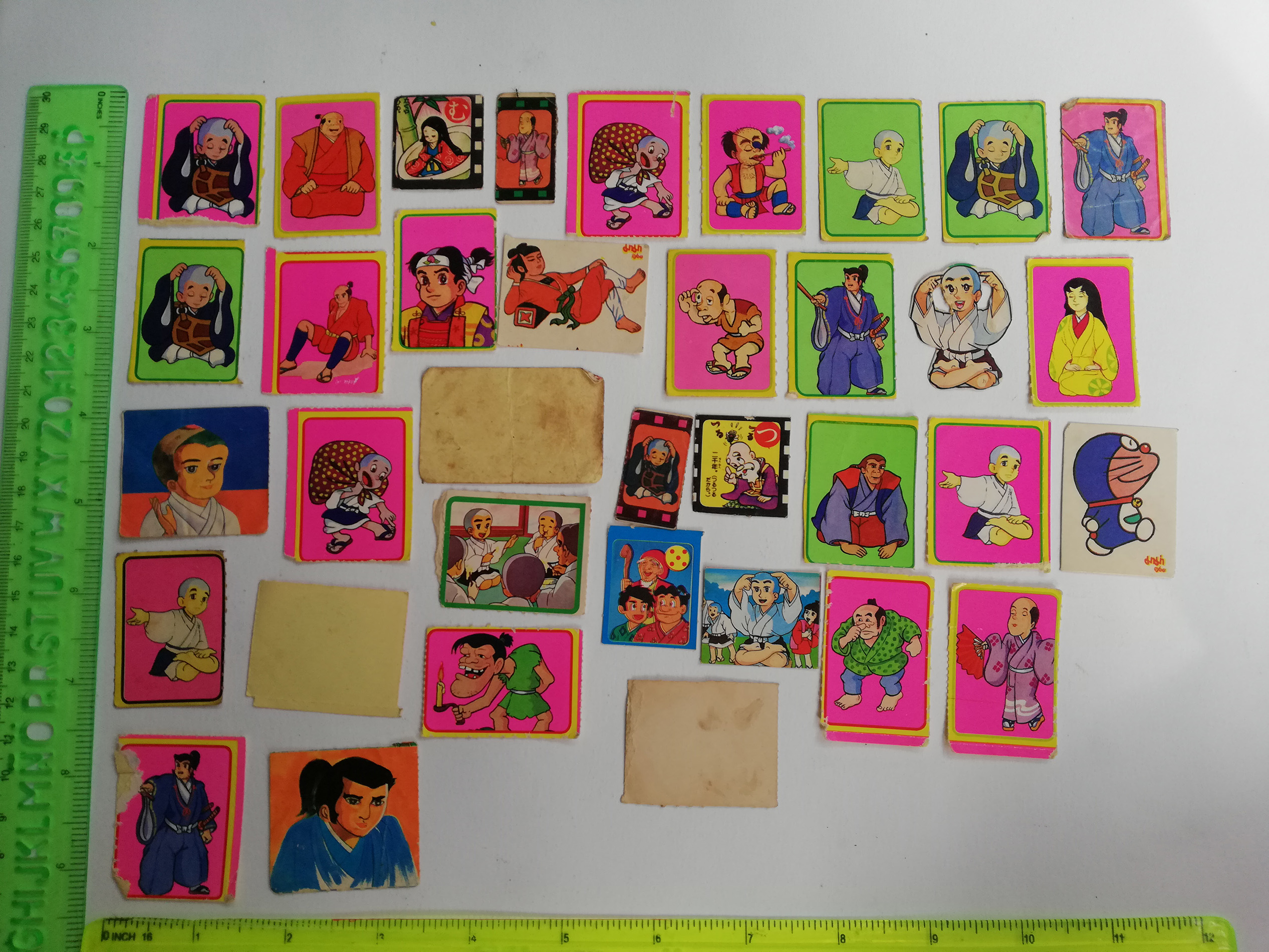 รูปลอกเก่าลายเณรน้อยเจ้าปัญญาอิ๊กคิวซัง (Ikkyusan)และเพื่อน คละแบบ จำนวนตามภาพ