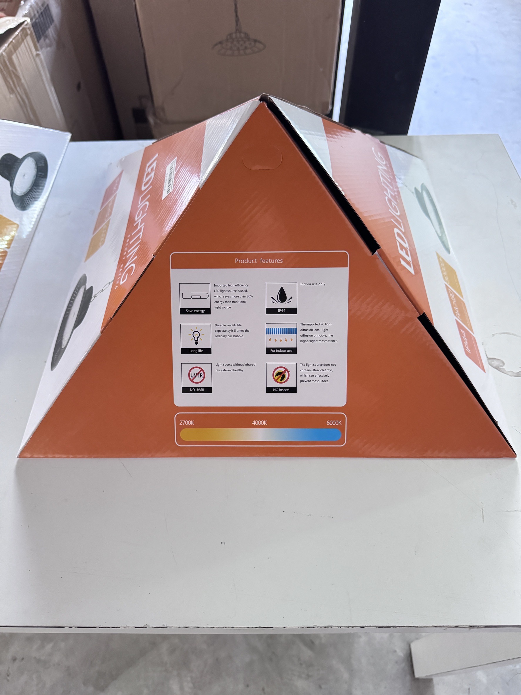 โคมไฟ LED LIGHTING IP44 175-265B/50 60Hz 6000K