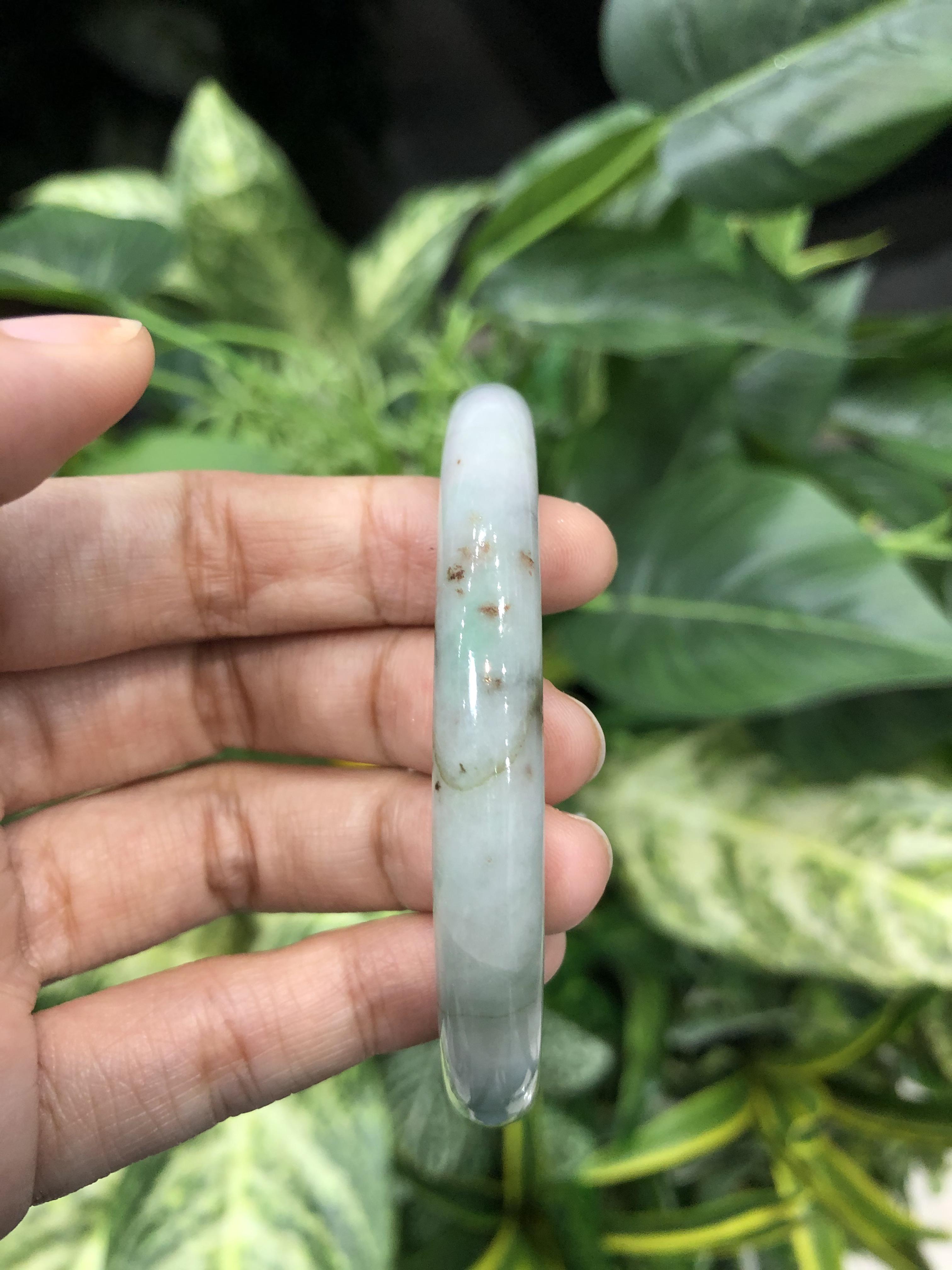 J05C0034 หยก พม่า แท้ Jade กำไลหยก 58 มม. (Jade bracelet) พม่า (Myanmar)