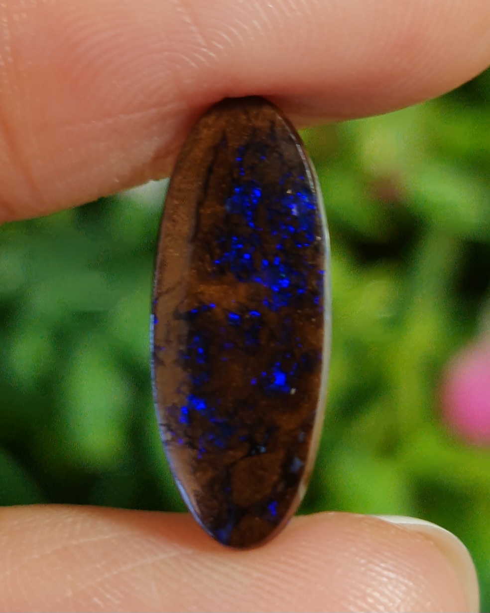 พลอย โบลเดอร์ โอปอล ออสเตรเลีย Australian Boulder Opal 6.60 กะรัต (Cts.) พลอยแท้ อัญมณีมงคลประจําวันเกิด เครื่องประดับพลอย