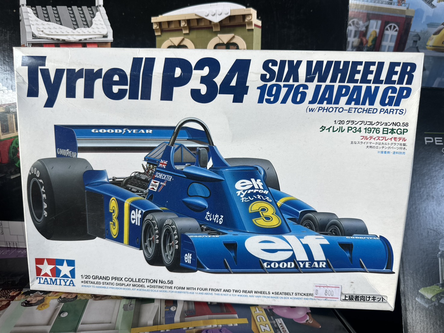 TAMIYA 1/12 F1 Car Model Kit Elf Team P34 Six-Wheeler w/PE Parts 12036