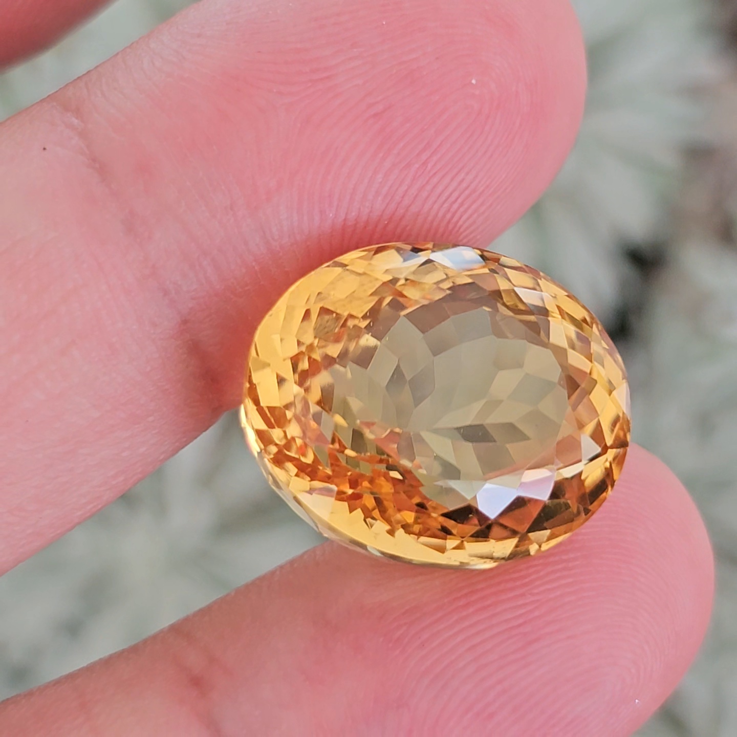 พลอย ซิทริน Citrine 25.92 กะรัต (Cts.) พลอยแท้ อัญมณีมงคลประจําวันเกิด เครื่องประดับพลอย