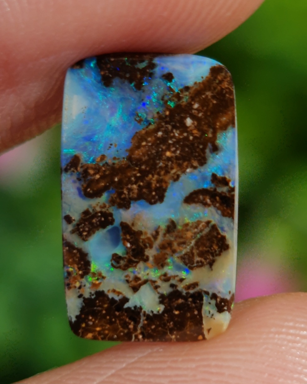 พลอย โบลเดอร์ โอปอล ออสเตรเลีย Australian Boulder Opal 2.80 กะรัต (Cts.) พลอยแท้ อัญมณีมงคลประจําวันเกิด เครื่องประดับพลอย