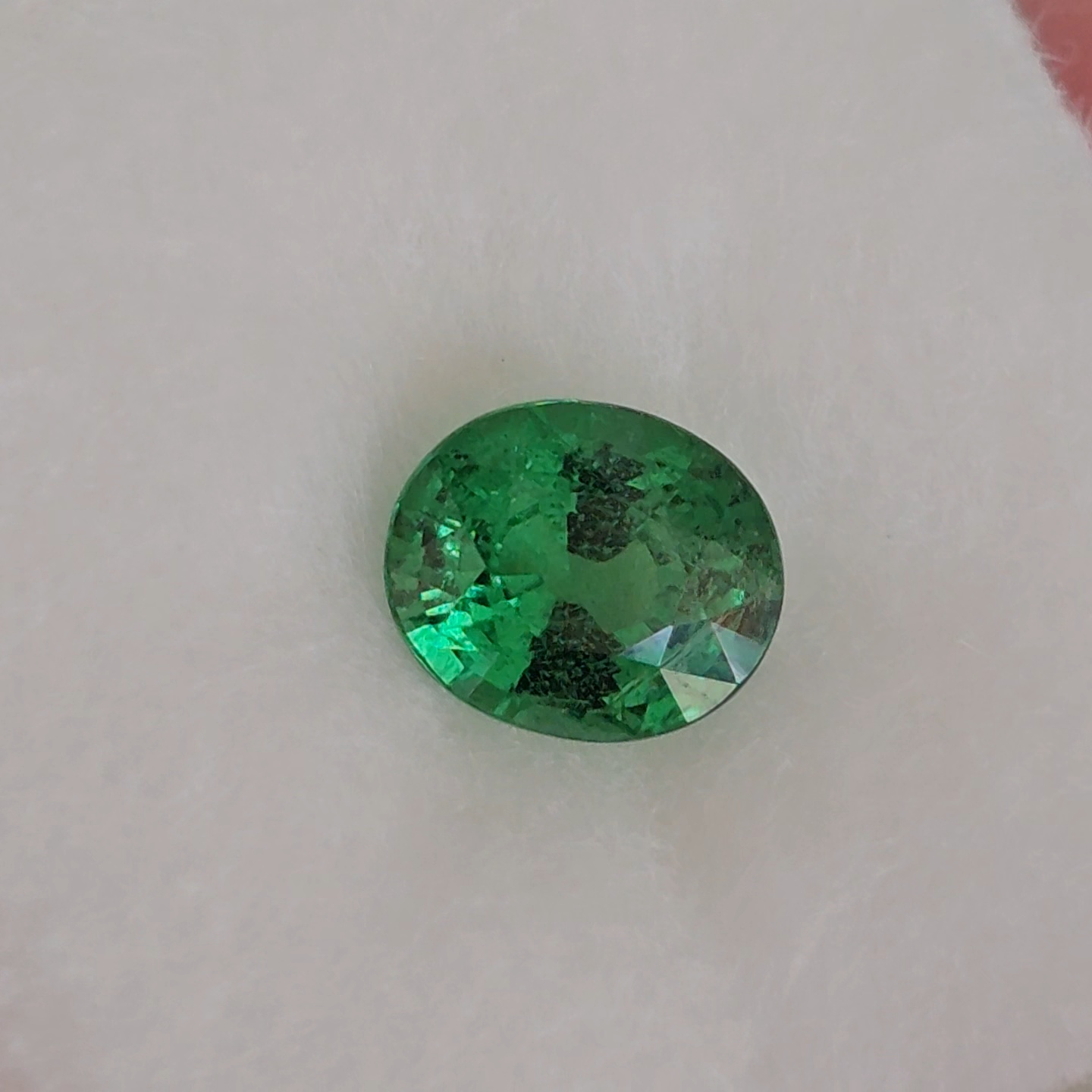 พลอย ซาโวไรท์ Tsavorite Garnet 1.06 กะรัต (Cts.) ดิบ Unheated พร้อมใบเซอร์ อัญมณีมงคลประจําวันเกิด เครื่องประดับพลอย