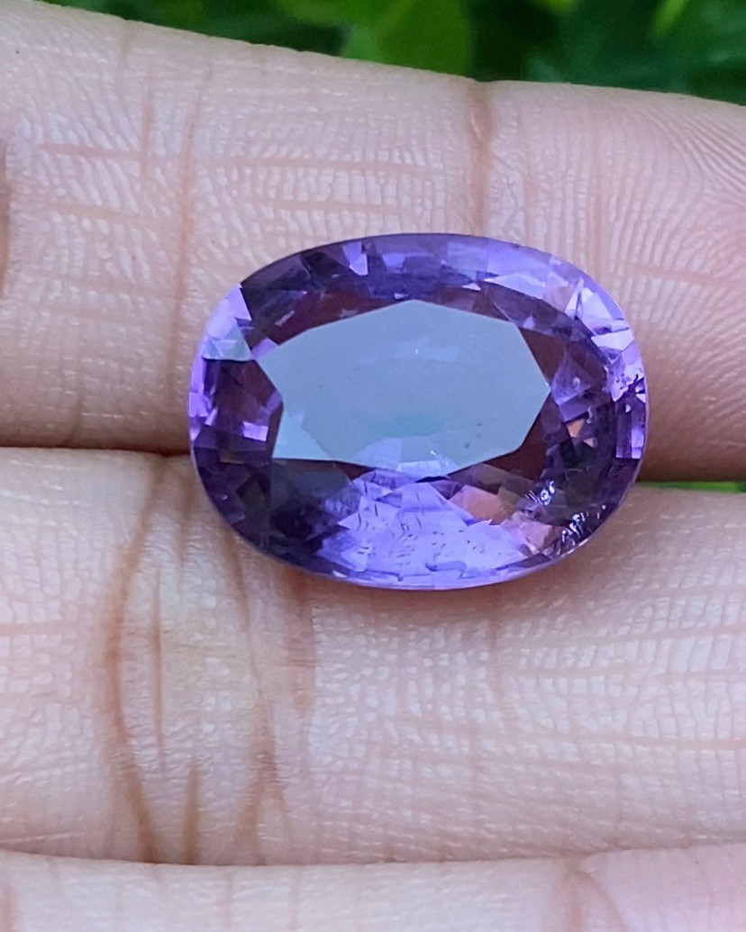 พลอย อเมทิส Amethyst 11.83 กะรัต (Cts.) พลอยแท้ อัญมณีมงคลประจําวันเกิด เครื่องประดับพลอย