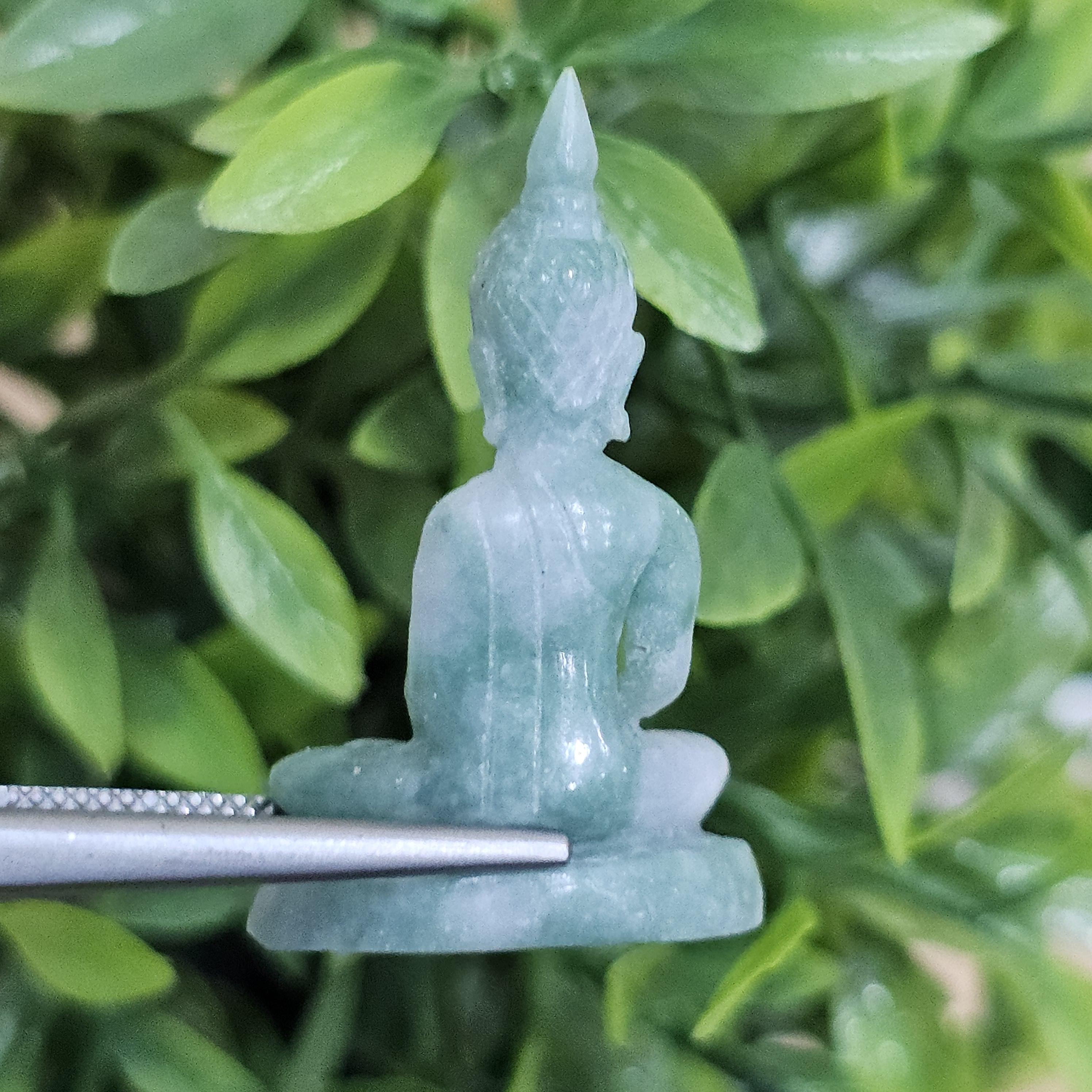 หยก แกะสลัก รูป พระ (Burmese jadeite) 26.45 กะรัต (cts.) หยก พม่า แท้