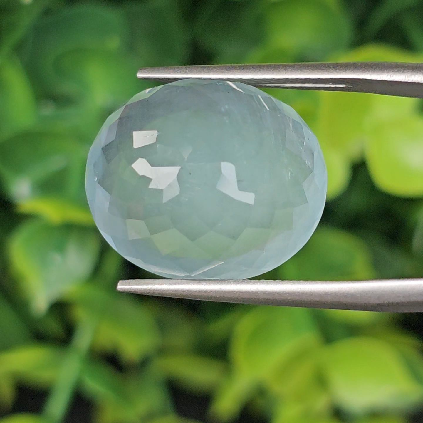 พลอย อความารีน Aquamarine 13.05 กะรัต (Cts.) พลอยแท้ อัญมณีมงคลประจําวันเกิด เครื่องประดับพลอย