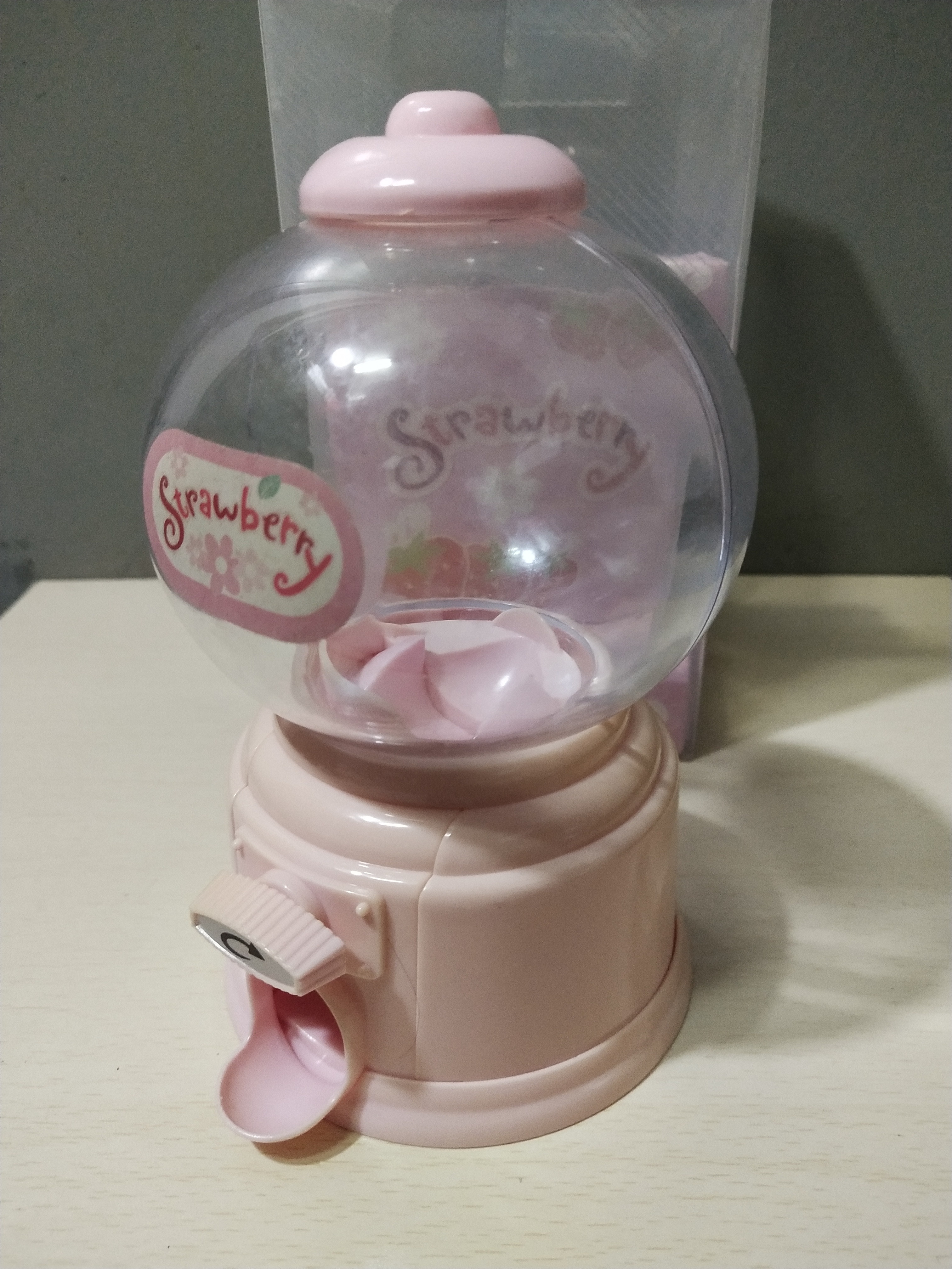 มีหลายภาพ ของสะสม โหลหมุนขนม ขนาดเล็กตามภาพ หมุนได้จริง *กระดาษรองใต้กล่องมีรอยยับ