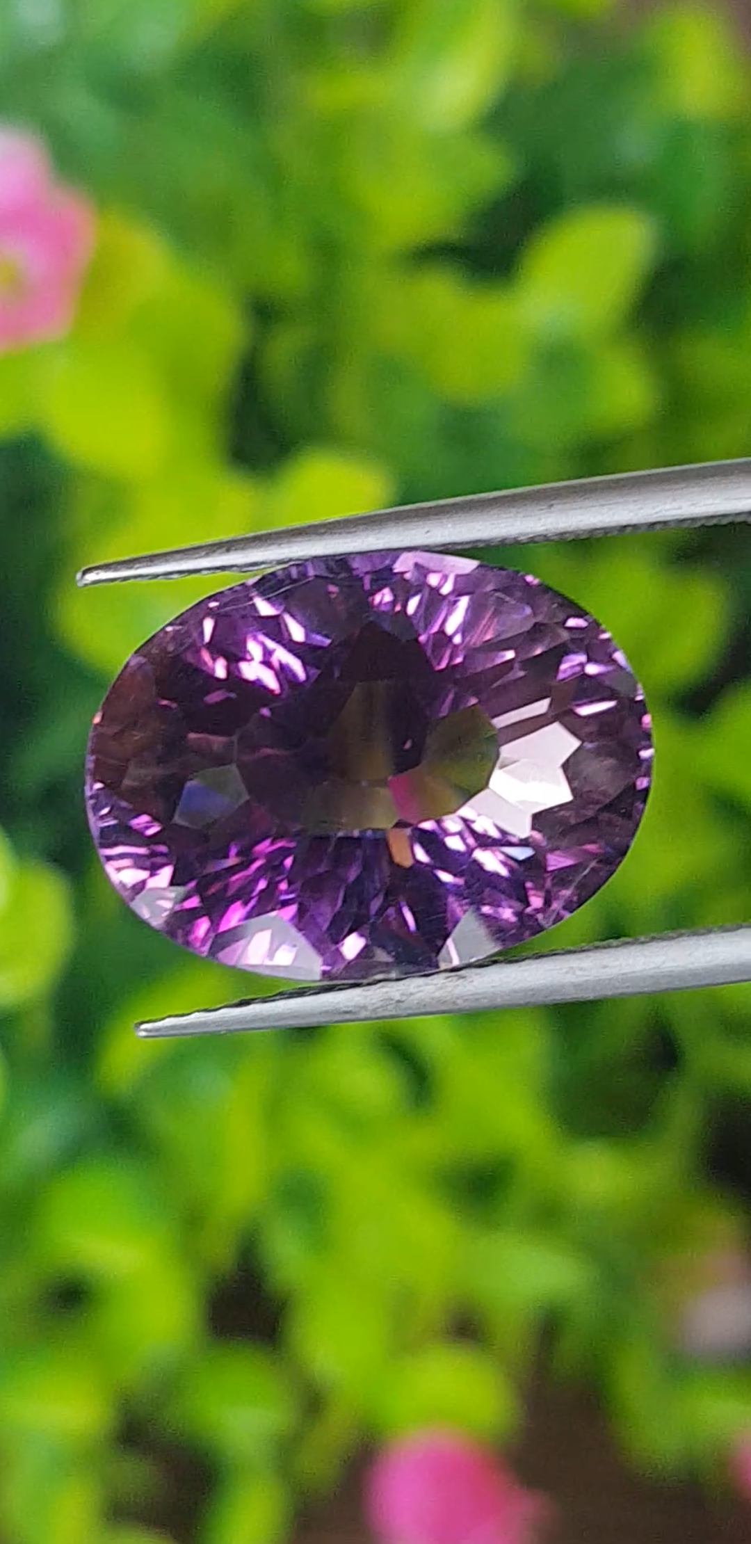 พลอย อเมทิส Amethyst 10.80 กะรัต (Cts.) พลอยแท้ อัญมณีมงคลประจําวันเกิด เครื่องประดับพลอย