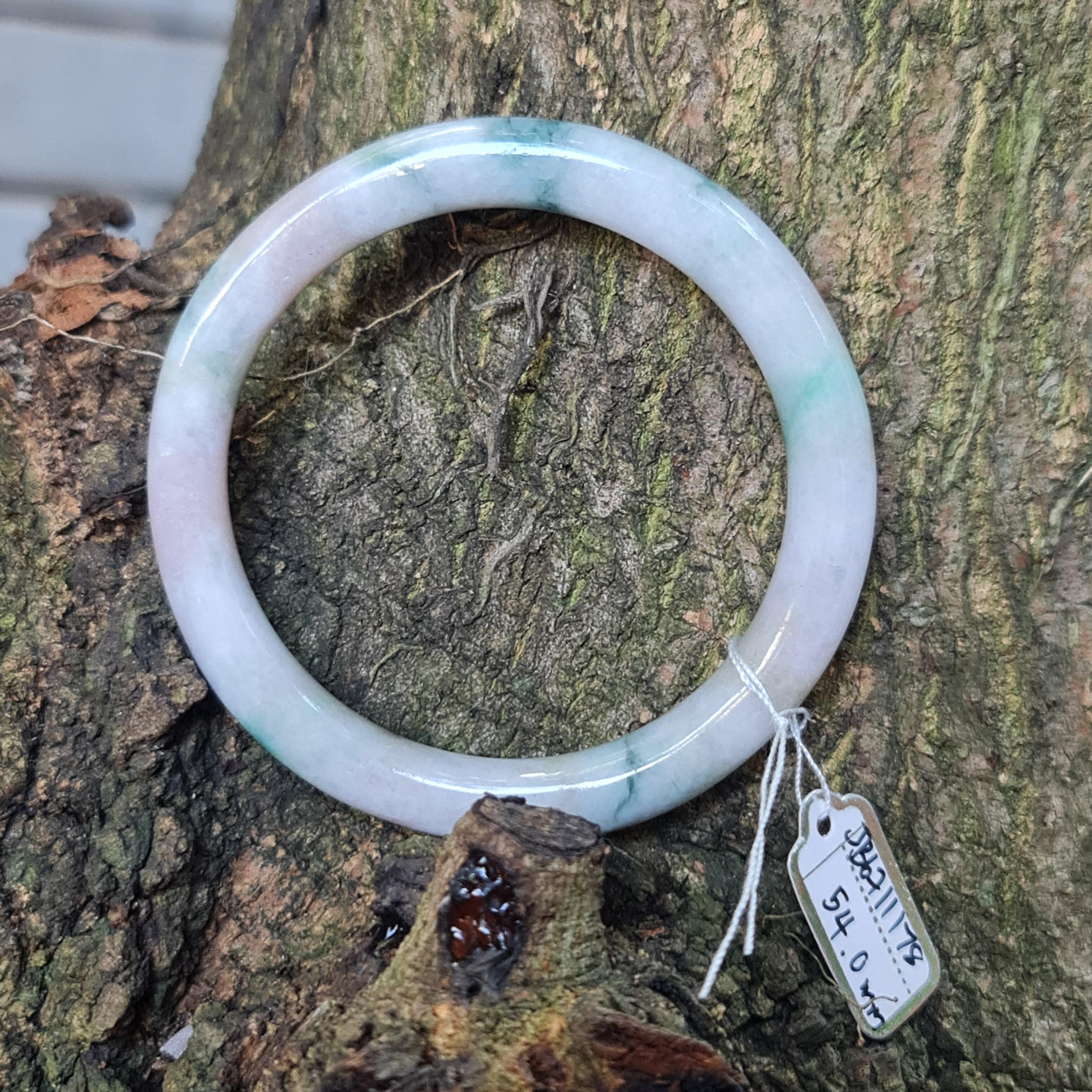 JB6711178 หยก พม่า แท้ Jade กำไลหยก 54.0 มม. (Jadeite bracelet) พม่า (Myanmar)