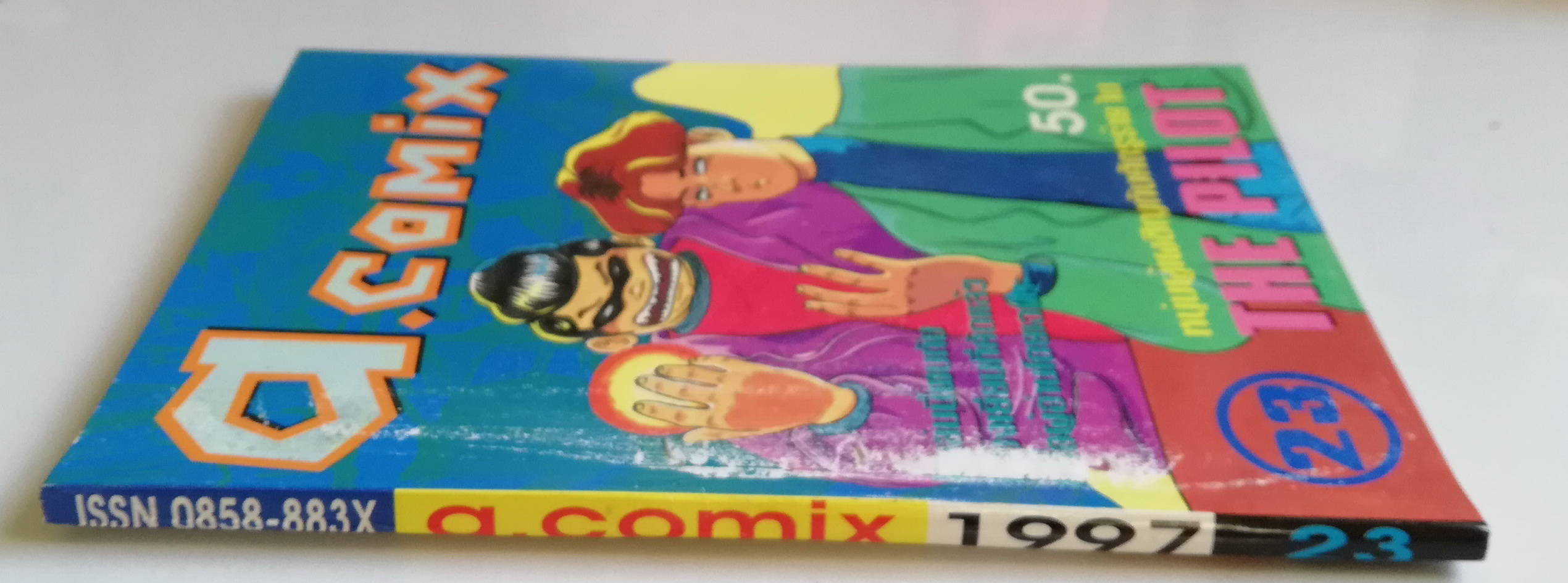 พ็อคเก็ตบุ๊คสะสมแนวอนิเมชั่น หนังสือการ์ตูนเก่า เอ คอมมิคส์ a.comix ฉบับที่23 **หนังสือมีตำหนิ ปกหน้ามีตำหนิ โปรดตรวจสอบทุกภาพ -หนุ่มผู้เผชิญกับศัตรูร้ายใน THE PILOT