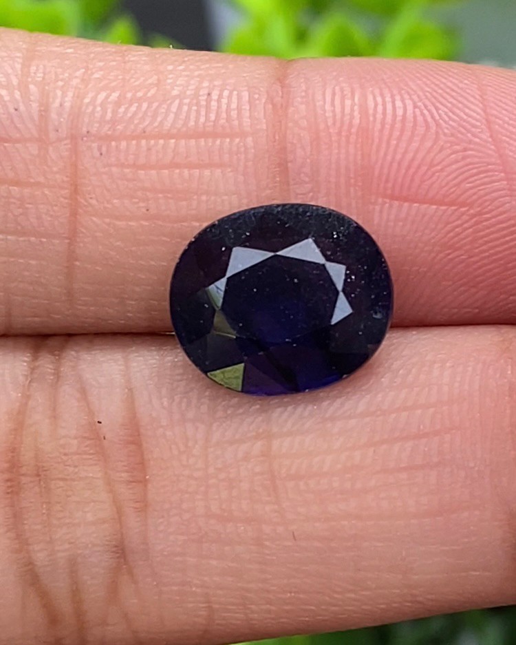 ไพลิน (Blue Sapphire) 4.91 กะรัต (Cts.) พลอยแท้ อัญมณีมงคลประจําวันเกิด เครื่องประดับพลอย