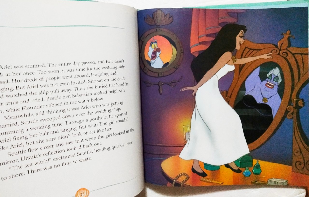 หนังสือนิทานภาพสวย**ปกหลังมีตำหนิตรงสันบนและมีรอยตามภาพ, เจ้าหญิงเงือกน้อย แอเรี่ยล The Little Mermaid