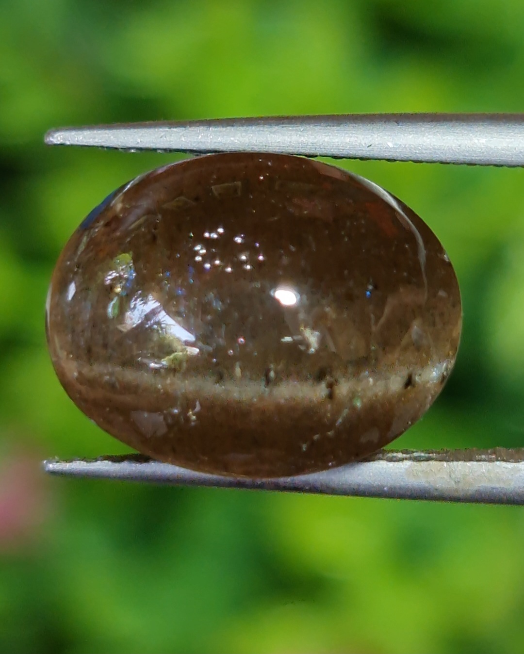 ตาแมว ทัวร์มาลีน Cat eye Tourmaline 7.44 กะรัต Cts. พลอยแท้ อัญมณีมงคลประจําวันเกิด เครื่องประดับพลอย