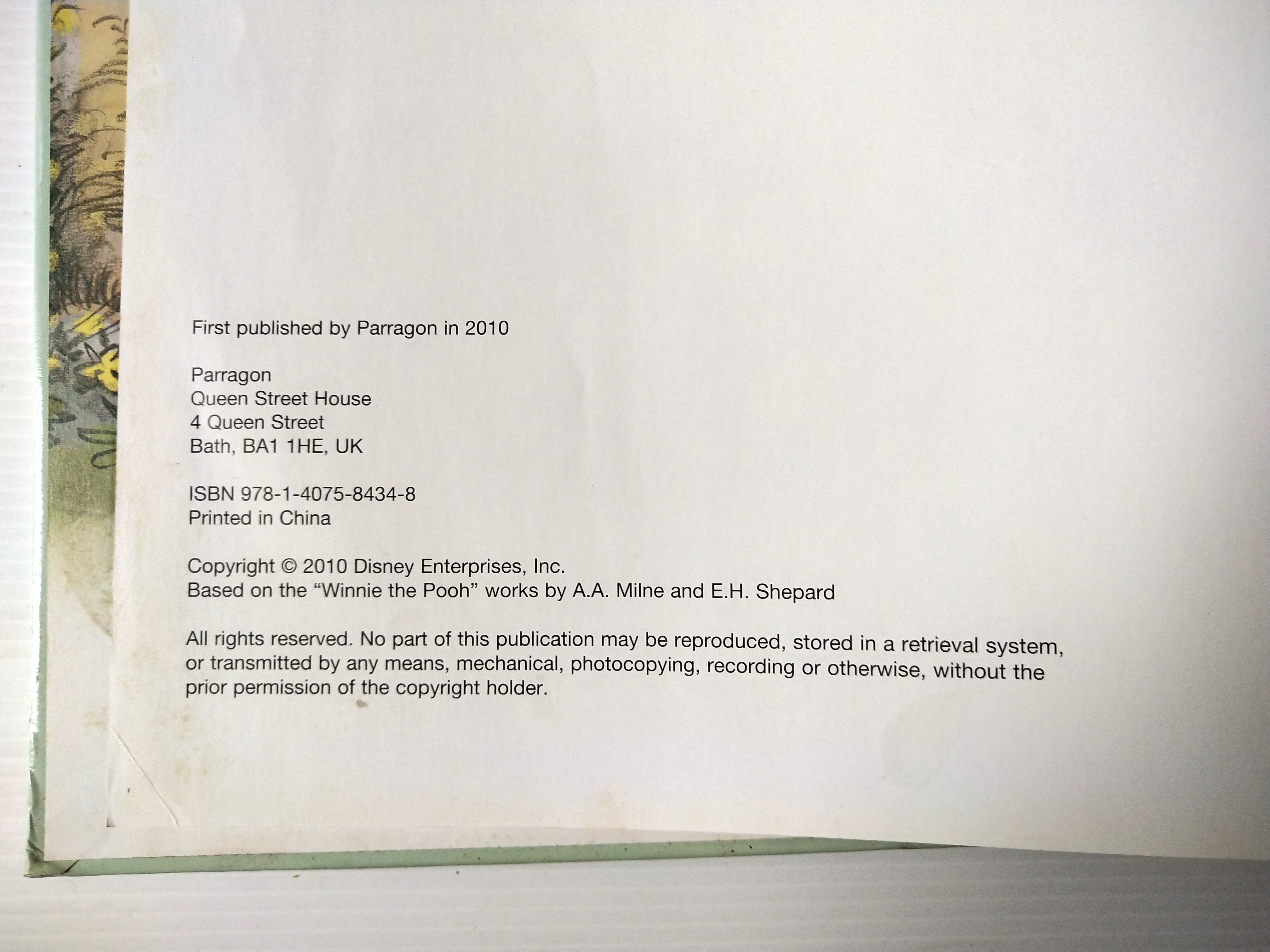 หนังสือนิทานก่อนนอน ภาษาอังกฤษ Winnie the Pooh วินนี่ เดอะ พูห์ Bedtime Story Collection , A lovely Bedtime story from Hundred-Acre wood to you. **หนังสือมีตำหนิบ้าง ตามภาพ