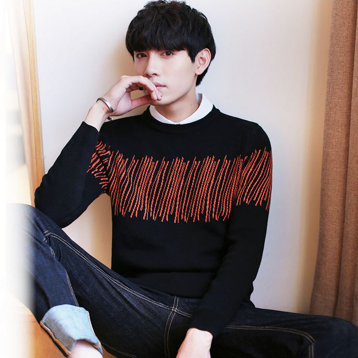 เสื้อสเวตเตอร์ไหมพรมนิตติ้งกันหนาว แฟชั่นผู้ชาย (10140MM)
