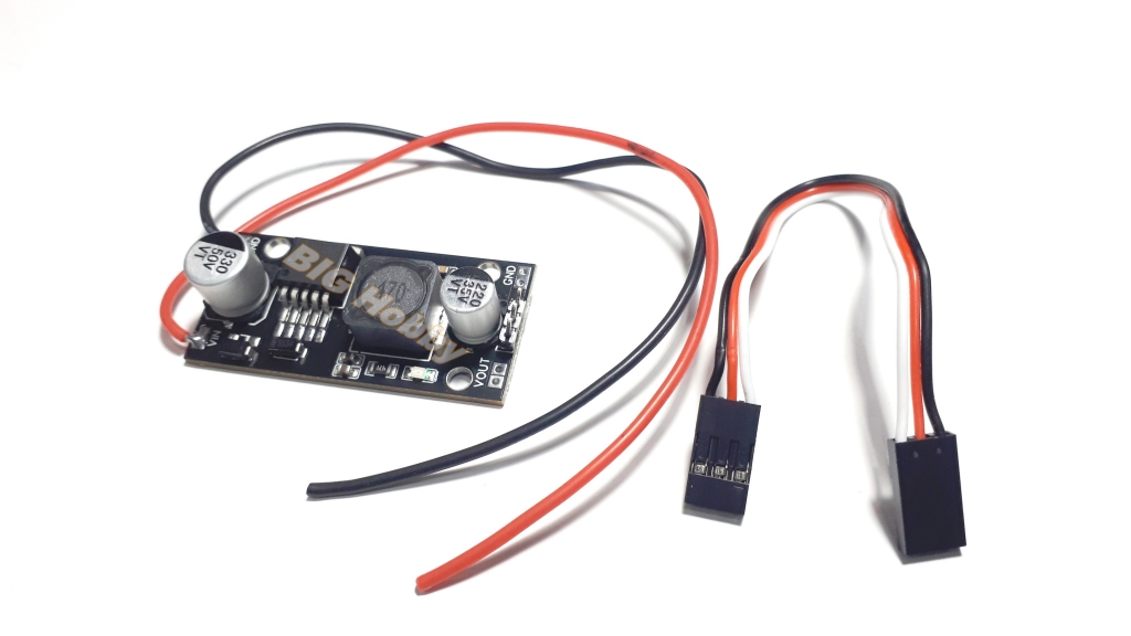 ตัวจ่ายไฟ Step down BEC 5V สำหรับ ลดไฟจาก 7-40V เหลือ 5V จ่ายเลี้ยงรีซีฟ ตัวรับสัญญาณควบคุมจากรีโมท