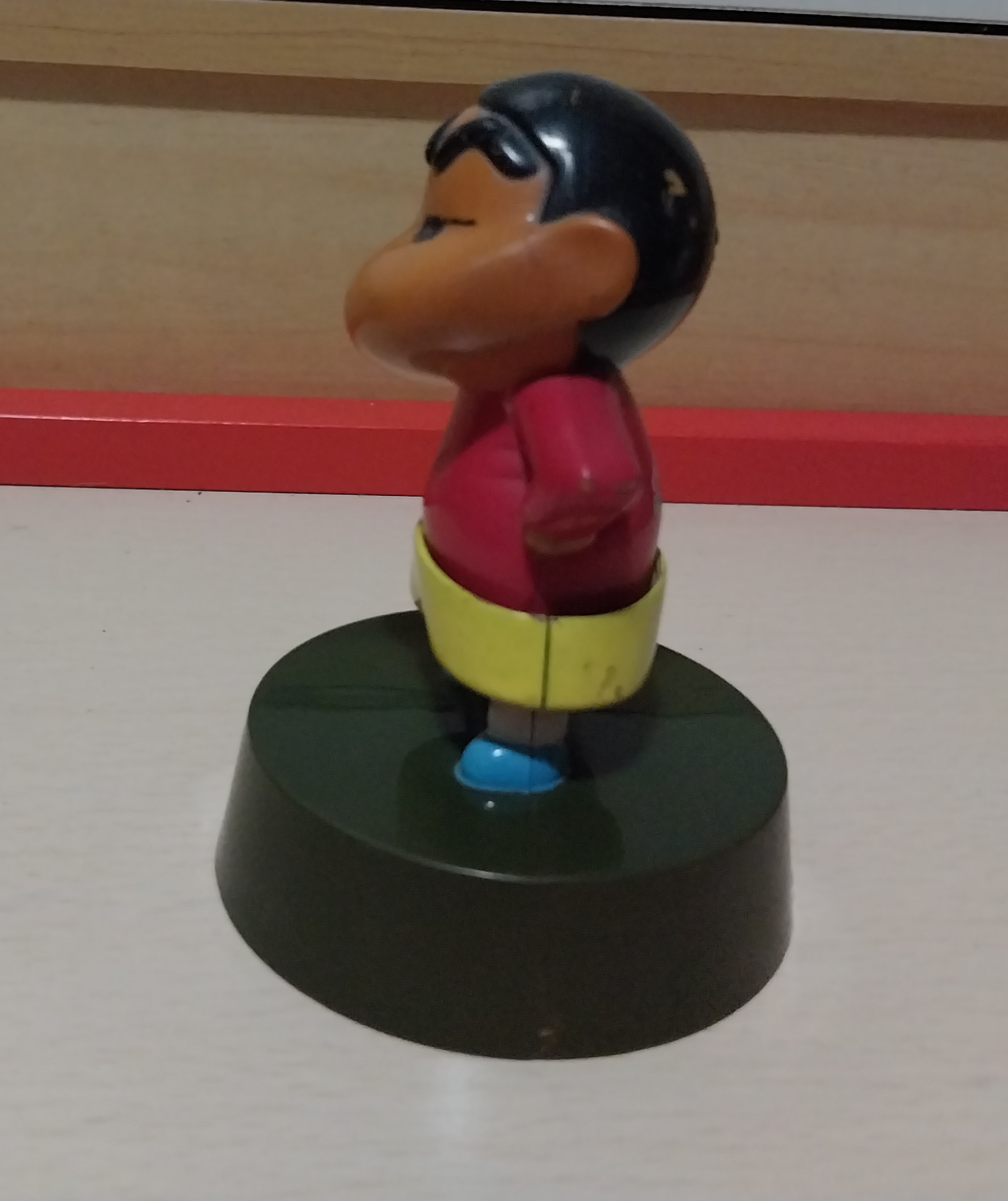 มือ2,มีหลายภาพ,งานไทย พรีเมี่ยมสุกี้เอ็มเคMK ตุ๊กตาไขลาน ชินจัง **ลานเสีย ส่ายเอวต้องโยกเอง มีตำหนิตามภาพ Shinchan