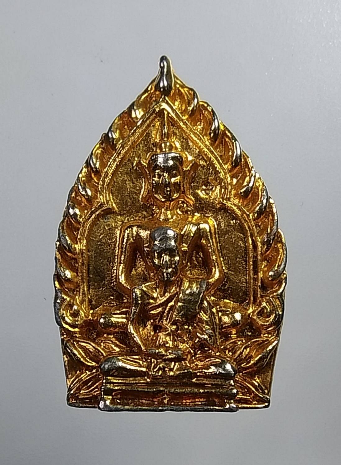 A689 เหรียญหล่อเจ้าสัวพุทธซ้อน หลวงปู่พิมพา วัดหนองตางู จ.นครสวรรค์ ปี2537