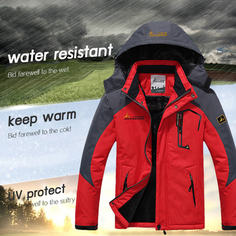 Outdoor Jacket เสื้อกันหนาวติดลบ กันหิมะ ซับขน ฮู้ดถอดได้ (10145MM)