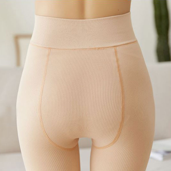 กางเกงเลกกิ้งกันหนาวติดลบ ผ้าคอตตอนลูกฟูกซับแคชเมียร์หนานุ่ม (11958L)