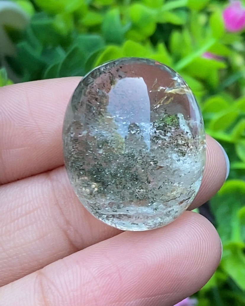 โป่งข่าม ควอตซ์ Rutilated Quartz 61.84 กะรัต Cts. พลอยแท้ อัญมณีมงคลประจําวันเกิด เครื่องประดับพลอย
