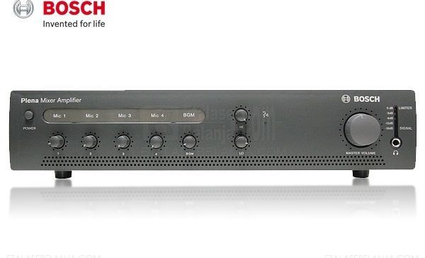 BOSCH Plena PLE-1ME060-EU เครื่องขยายเสียง Plena Mixer Amplifier 60 Watt 4 Microphone / Line Inputs