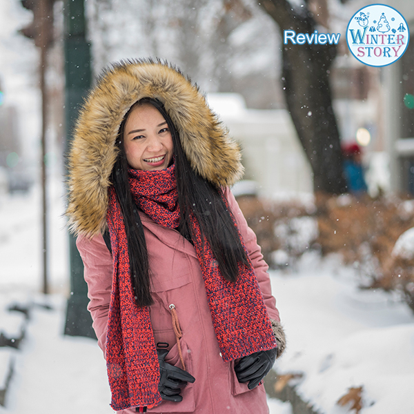 PREMIUM เสื้อโค้ทกันหนาวบุขนใส่ติดลบลุยหิมะได้ ฮูดแต่งเฟอร์ใหญ่ (12245X)