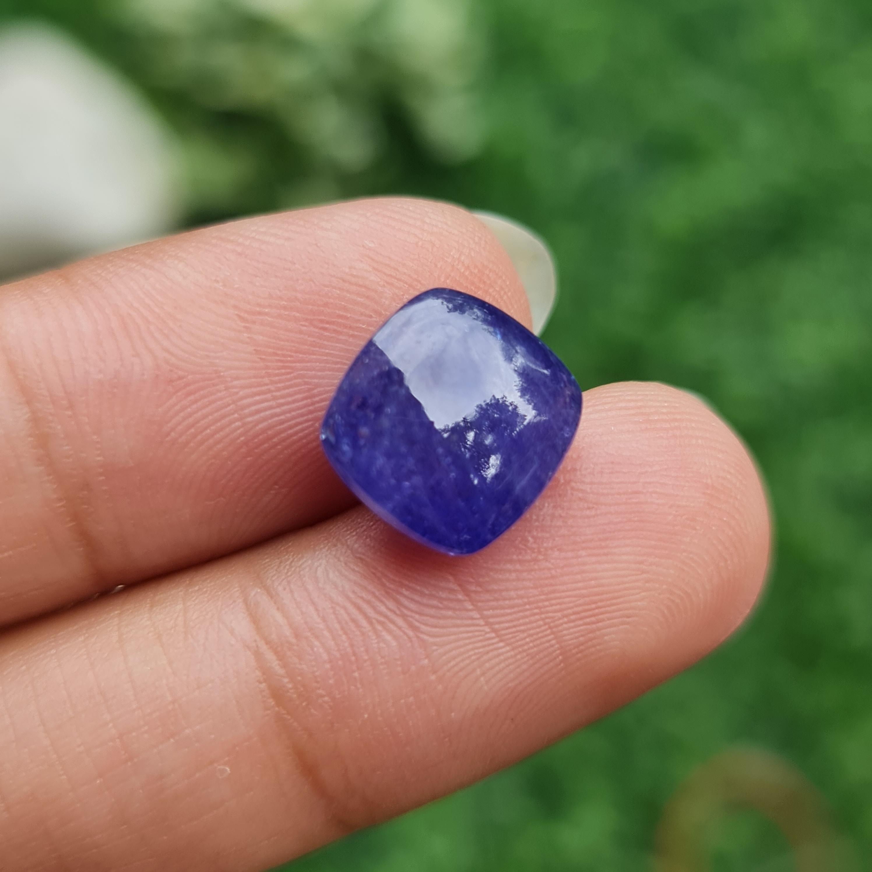 พลอย แทนซาไนท์ Tanzanite 7.59 กะรัต (Cts.) พลอยแท้ อัญมณีมงคลประจําวันเกิด เครื่องประดับพลอย