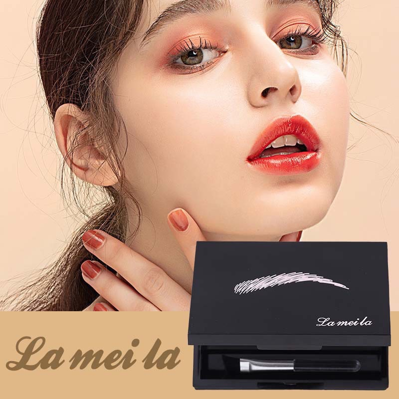1 PV. Lameila Eye Brown ที่เขียนคิ้ว เนื้อฝุ่น กันน้ำ พร้อมแปรงเขียนคิ้ว 3 สี พร้อมส่ง คิ้วฝุ่น เขียนคิ้วตลับ 6g.