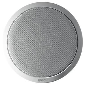 BOSCH LBC 3098/31 Spring mounted 8" dual cone ceiling speaker with integral metal grille, 6 watts, 100v line with taps at 6, 3 and 1.5 watts, 93dB SPL 1w/1m