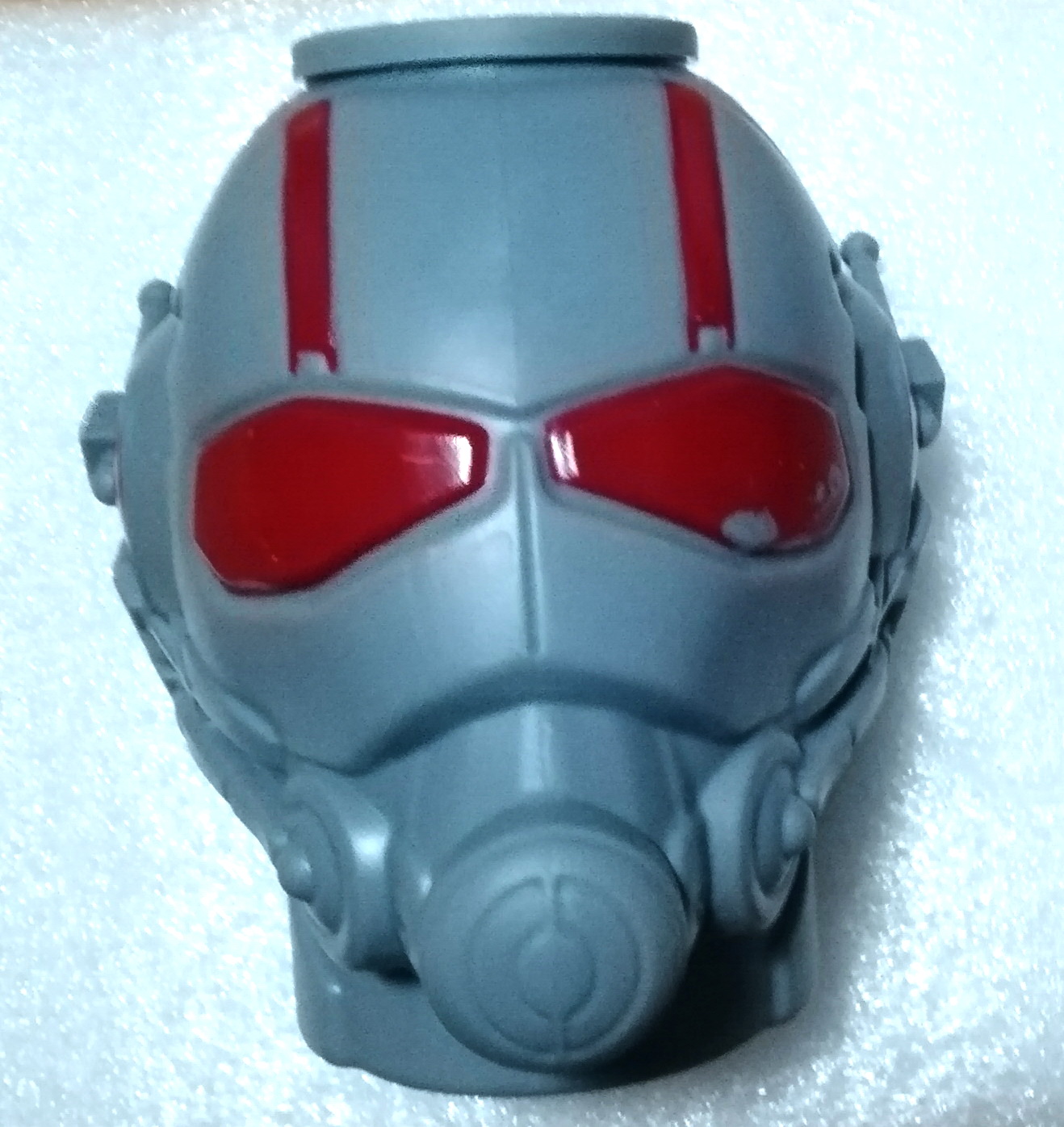 แก้วน้ำโรงเหนัง antman "ANT-MAN" แก้วน้ำรูปหัวแอ๊นท์แมน ชุด บัคเก็ตเซ็ต ของสะสมจาก Major Cineplex ,มีตำหนิ สีถลอกที่ตา โปรดตรวจสอบทุกภาพ, Collectible Ant-Man bottle from Major-Cineplex