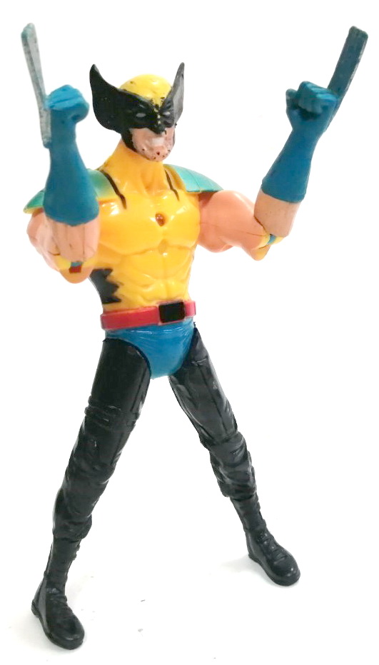 ตุ๊กตาแอคชั่นฟิกเกอร์วูลฟ์เวอรีน งานจีน สภาพเก่า มีตำหนิ AFC Wolverine สูงประมาณ 15 ซม.