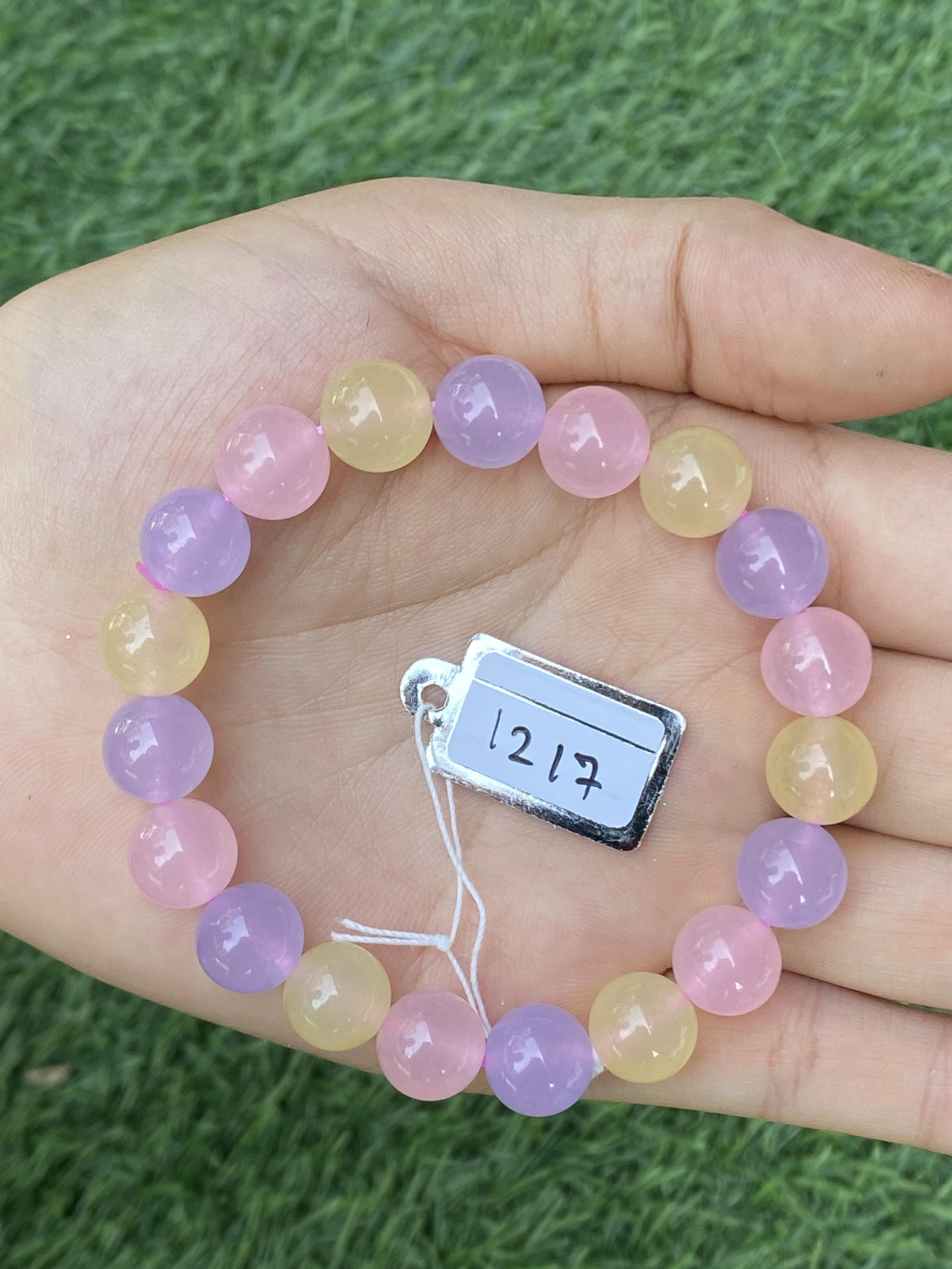 1217 กำไล คาซิโดนี (Chalcedony Beads Bracelet)