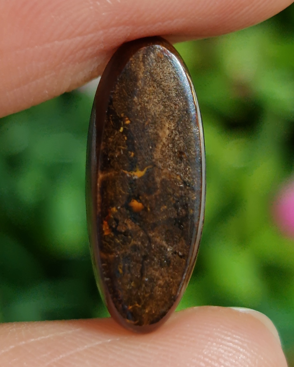 พลอย โบลเดอร์ โอปอล ออสเตรเลีย Australian Boulder Opal 6.60 กะรัต (Cts.) พลอยแท้ อัญมณีมงคลประจําวันเกิด เครื่องประดับพลอย