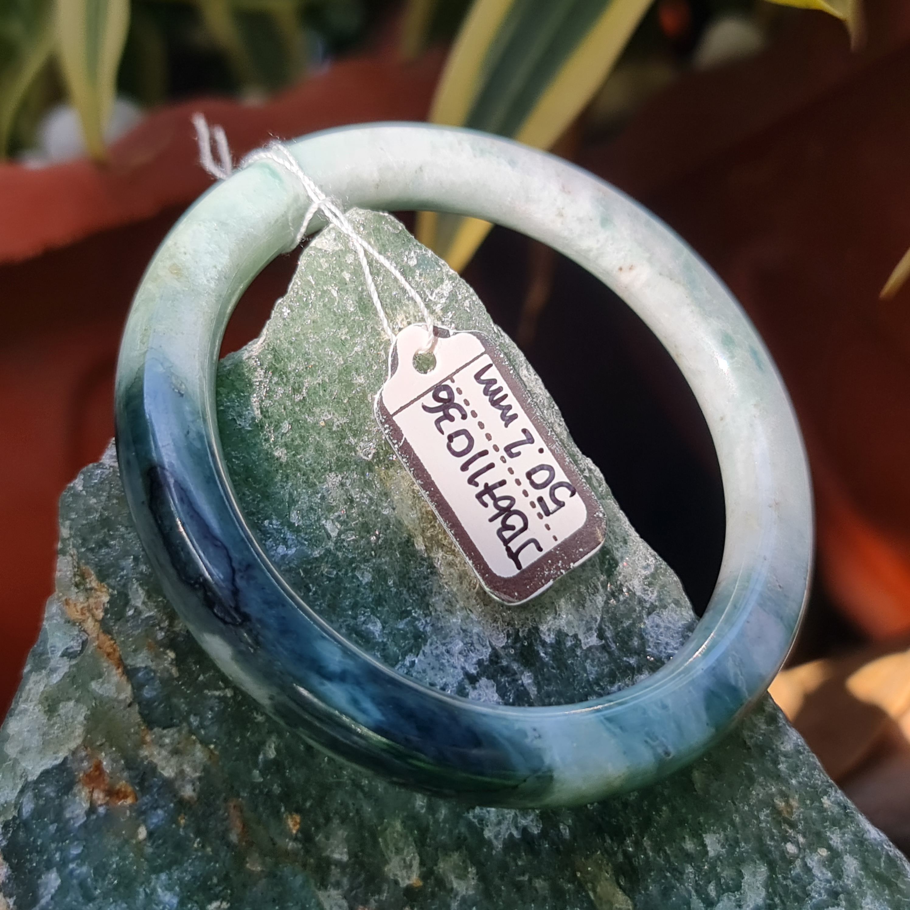 JB6711036 หยก พม่า แท้ Jade กำไลหยก (Jadeite bracelet) พม่า (Myanmar) 50.2 มม.