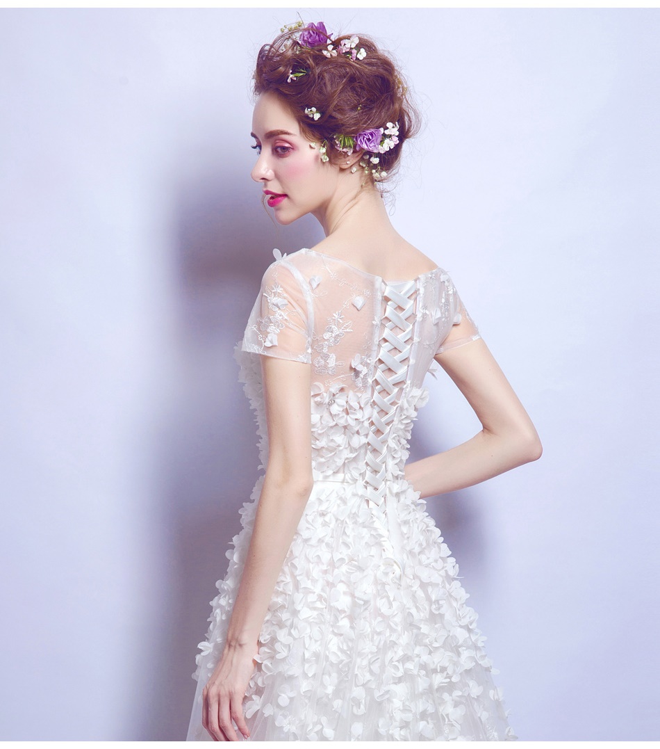 ชุดแต่งงาน แขนสั้น