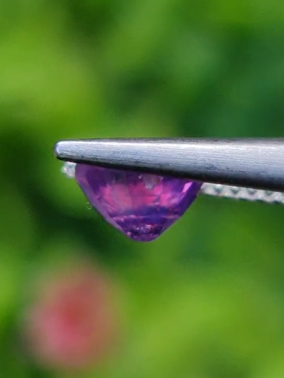 พลอย เพอเพิล แซฟไฟร์ สีม่วง Purple Sapphire 1.13 กะรัต (Cts.) พลอยแท้ อัญมณีมงคลประจําวันเกิด เครื่องประดับพลอย