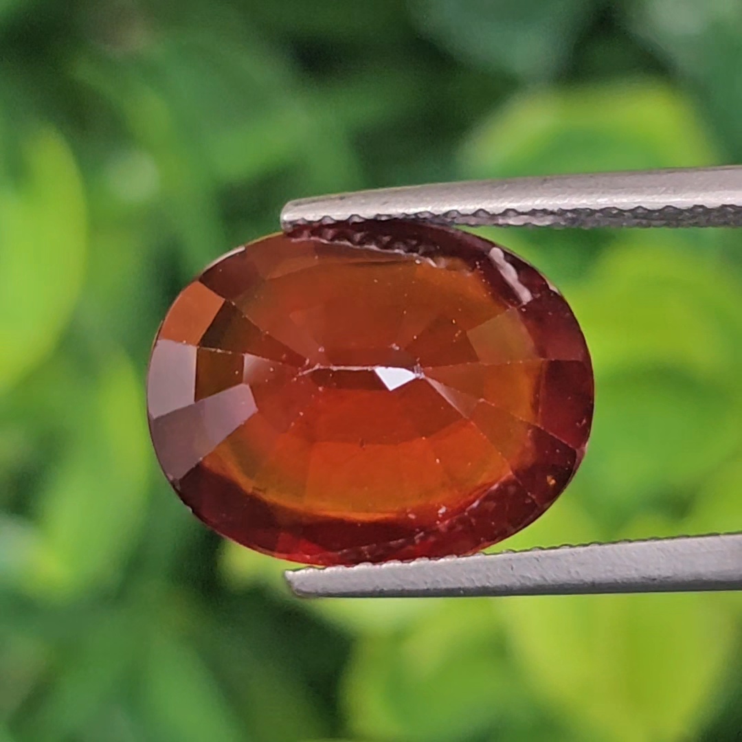 พลอย เฮลโซไนท์ การ์เน็ท Hessonite Garnet 6.25 กะรัต (Cts.) พลอยแท้อัญมณีมงคล ประจําวันเกิด เครื่องประดับพลอย