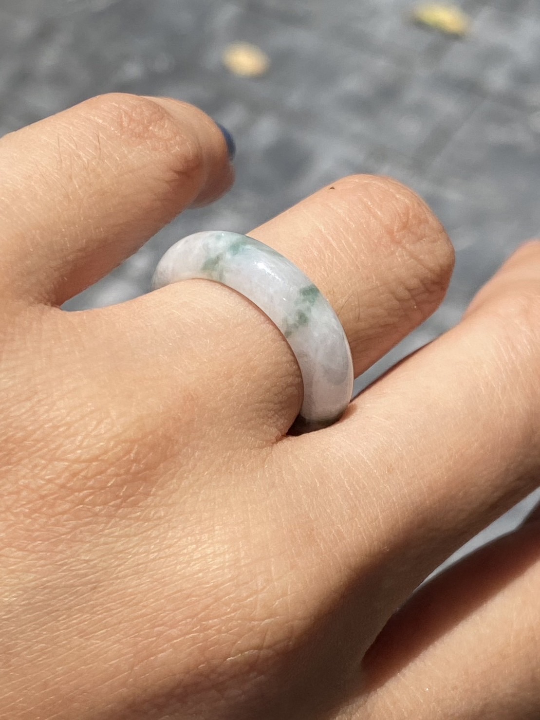 แหวนหยก (jadeite) Size 53 หยก พม่า แท้ (Myanmar Jade) Type A