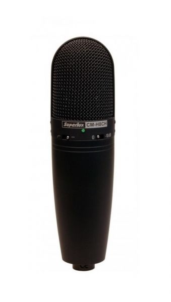 SUPERLUX CM-H8CH Large Diaphragm, "Smile Curve" Frequency Response