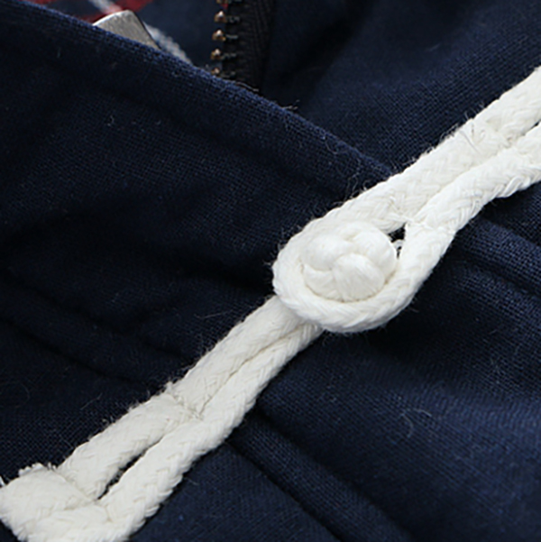 เสื้อโค้ทกันหนาวแฟชั่นญี่ปุ่น ฮู้ดแต่งเฟอร์ ปักลายสไตล์วินเทจ (12206LM)